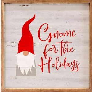 NWT! Gnome for the Holidays Wooden Decor by Kendrick Home
